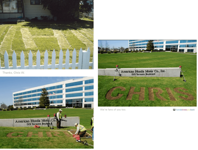 Honda in Your Lawn