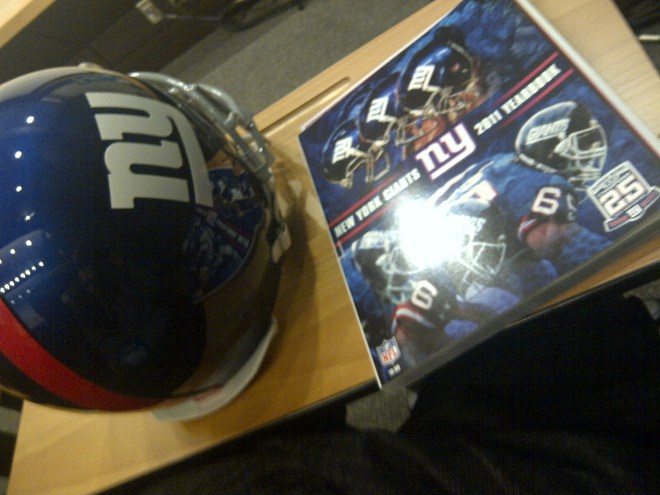 NYG Helmet/Yearbook